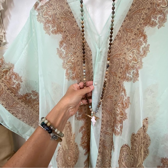 Breezy Gypsy/hippy boho CAFTAN/Cape/poncho bikini cover sheer & multifunctional - Picture 11 of 15